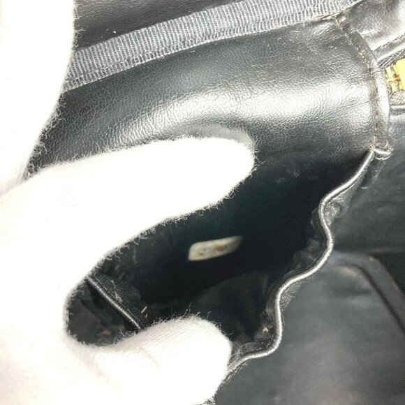 CHANEL A01998 CC CC Mark logo Bag Vanity Bag Vertical Hand Bag - Picture 3 of 16